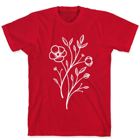 Wildflower Stippled Tattoo T-Shirt